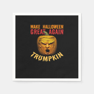 Trumpkin Make Halloween Great Again – Funny Donald Napkin
