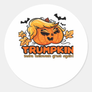 Trumpkin - Make Halloween Great Again! - Funny Hal Classic Round Sticker