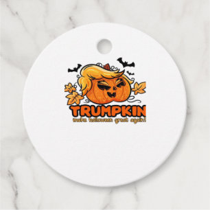 Trumpkin - Make Halloween Great Again! - Funny Hal Favour Tags