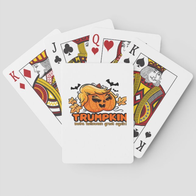 Trumpkin - Make Halloween Great Again! - Funny Hal Playing Cards (Back)