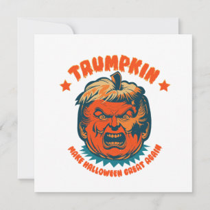trumpkin make halloween great again funny invitation