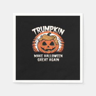 Trumpkin Make Halloween Great Again Funny Napkin