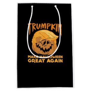 Trumpkin Make Halloween Great Again Funny Politica Medium Gift Bag