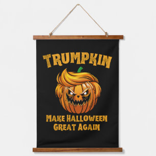 Trumpkin Make Halloween Great Again Funny Politics Hanging Tapestry