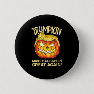 Trumpkin Make Halloween Great Again Funny Pumpkin 6 Cm Round Badge