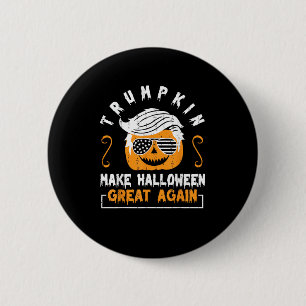 Trumpkin Make Halloween Great Again Funny Pumpkin 6 Cm Round Badge