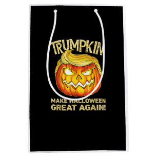 Trumpkin Make Halloween Great Again Funny Pumpkin  Medium Gift Bag