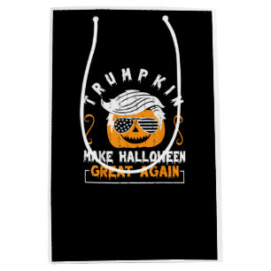 Trumpkin Make Halloween Great Again Funny Pumpkin  Medium Gift Bag