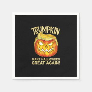 Trumpkin Make Halloween Great Again Funny Pumpkin Napkin