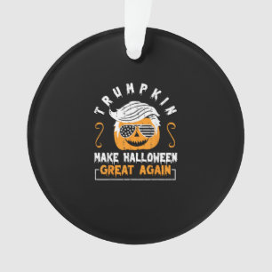 Trumpkin Make Halloween Great Again Funny Pumpkin Ornament