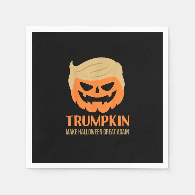 Trumpkin Make Halloween Great Again Funny Sarcasti Napkin (Front)