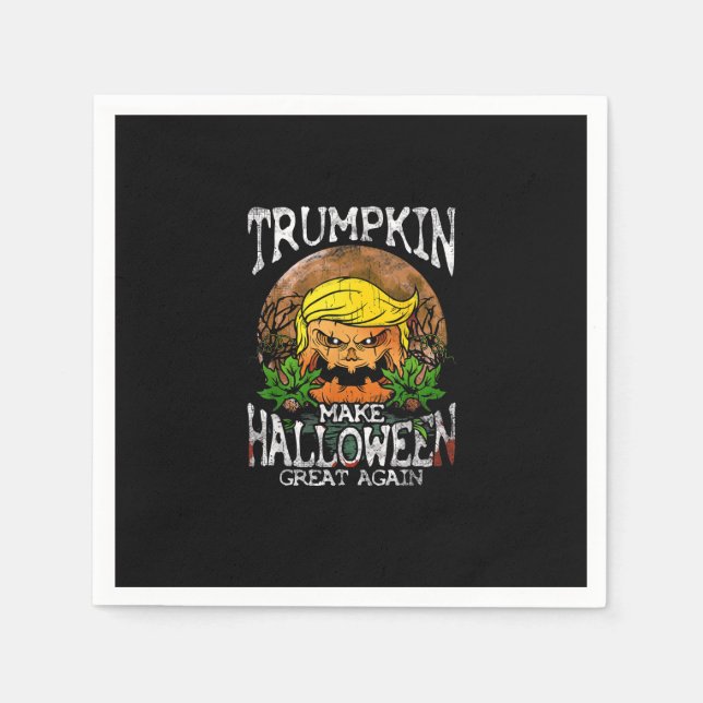 Trumpkin Make Halloween Great Again Gift Napkin (Front)