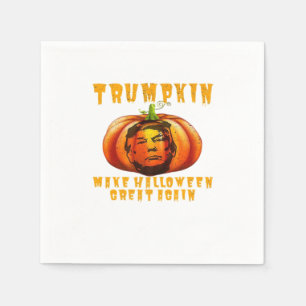 Trumpkin Make Halloween Great Again Graphic Funny Napkin