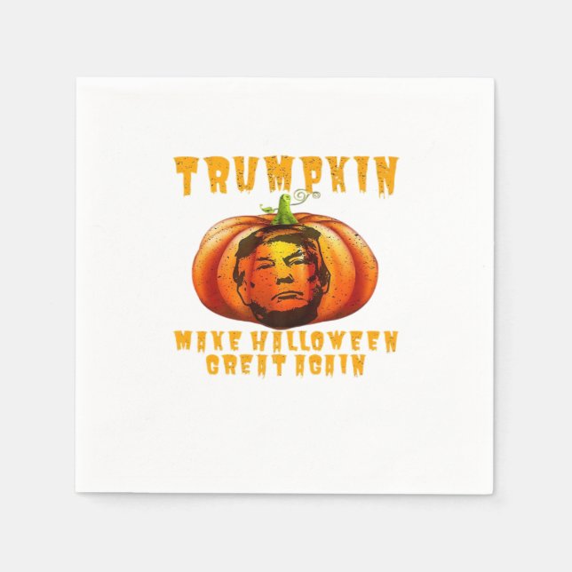 Trumpkin Make Halloween Great Again Graphic Funny  Napkin (Front)