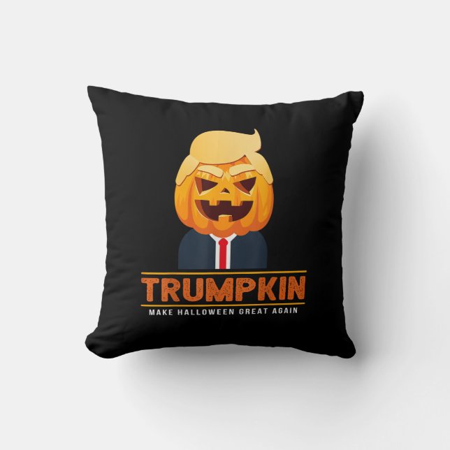 Trumpkin Make Halloween Great Again Halloween Cushion (Front)