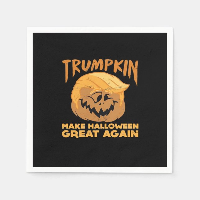 Trumpkin Make Halloween Great Again Halloween Desi Napkin (Front)