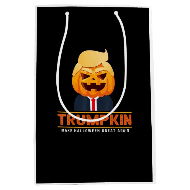 Trumpkin Make Halloween Great Again Halloween Medium Gift Bag (Front)