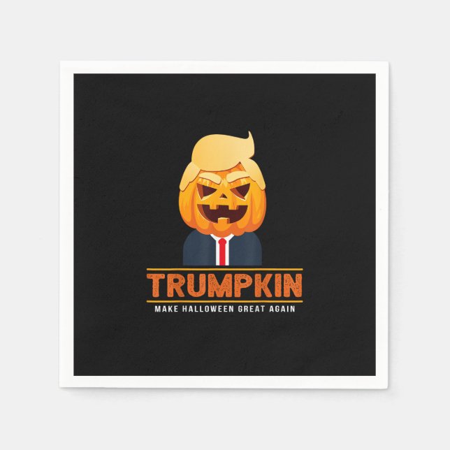 Trumpkin Make Halloween Great Again Halloween Napkin (Front)