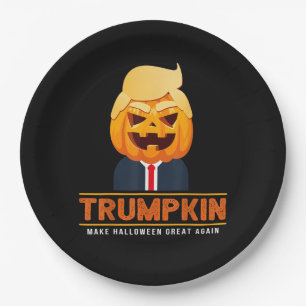 Trumpkin Make Halloween Great Again Halloween Paper Plate