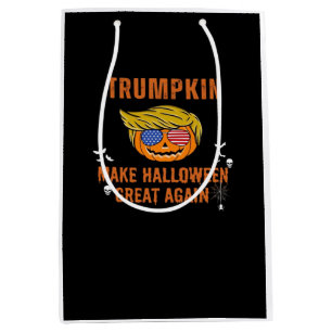 Trumpkin Make Halloween Great Again,  Halloween Pu Medium Gift Bag