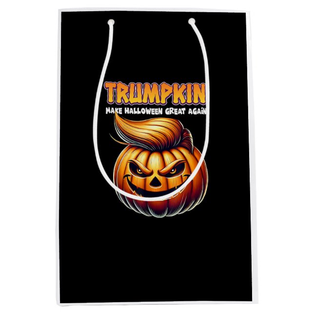 Trumpkin Make Halloween Great Again  Jack O Lanter Medium Gift Bag (Front)