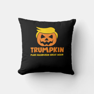 Trumpkin Make Halloween Great Again Jack O Lantern Cushion