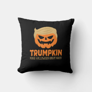 Trumpkin Make Halloween Great Again Jack O Lantern Cushion