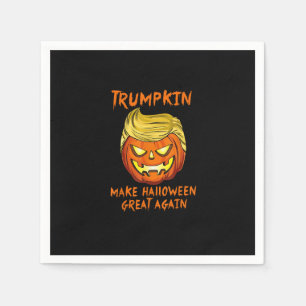 Trumpkin Make Halloween Great Again Jack O Lantern Napkin