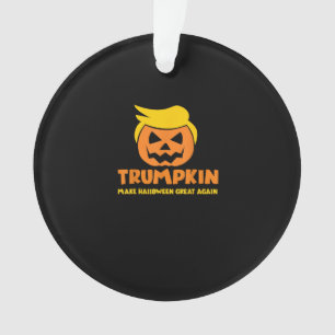 Trumpkin Make Halloween Great Again Jack O Lantern Ornament