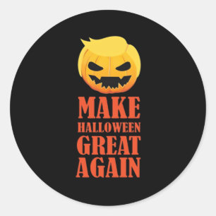 Trumpkin Make Halloween Great Again – MAGA Pumpkin Classic Round Sticker