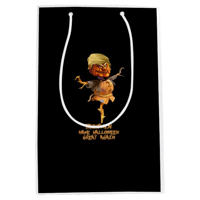Trumpkin Make Halloween Great Again Medium Gift Bag (Front)