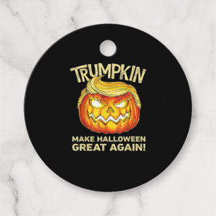 Trumpkin Make Halloween Great Again Men Funny Clas Favour Tags