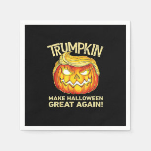 Trumpkin Make Halloween Great Again Men Funny Clas Napkin