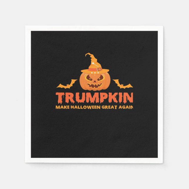 Trumpkin Make Halloween Great Again Napkin (Front)