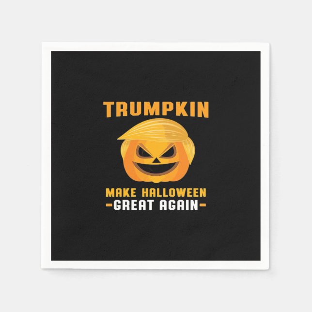 Trumpkin Make Halloween Great Again Napkin (Front)