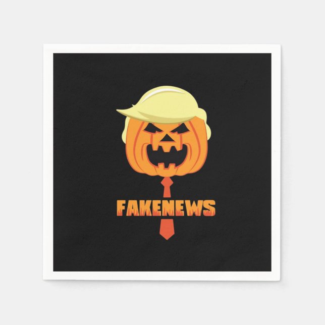 Trumpkin Make Halloween Great Again - News Classic Napkin (Front)