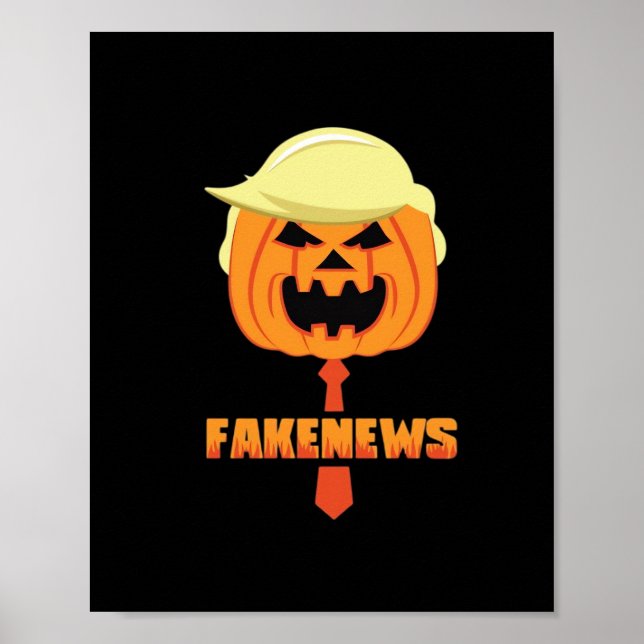 Trumpkin Make Halloween Great Again - News Classic Poster (Front)