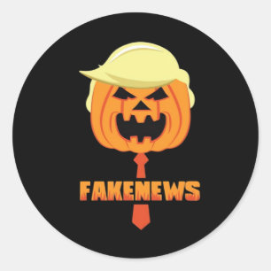 Trumpkin Make Halloween Great Again - News Classic Round Sticker