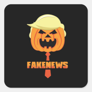Trumpkin Make Halloween Great Again - News Classic Square Sticker