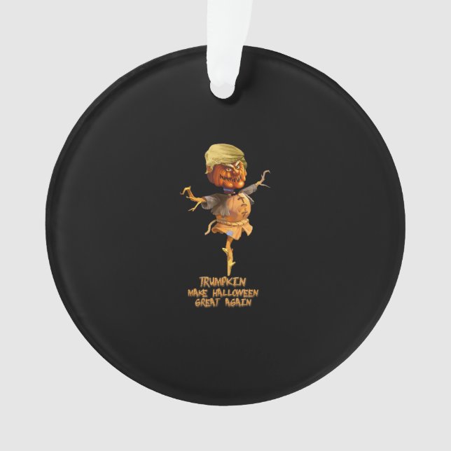 Trumpkin Make Halloween Great Again Ornament (Front)