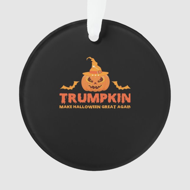 Trumpkin Make Halloween Great Again Ornament (Front)
