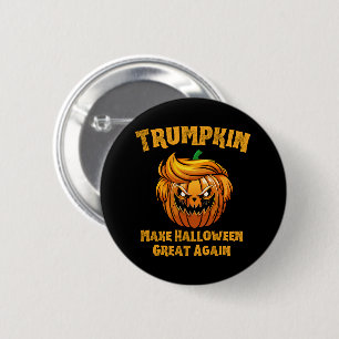 Trumpkin Make Halloween Great Again Political 6 Cm Round Badge