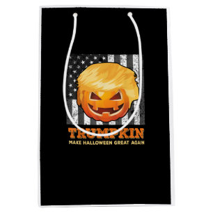Trumpkin Make Halloween Great Again President  Pum Medium Gift Bag