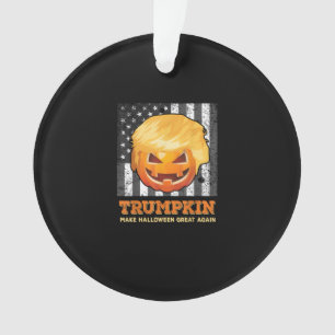 Trumpkin Make Halloween Great Again President Pum Ornament