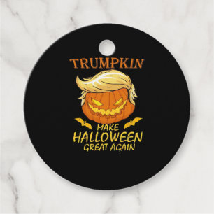 Trumpkin Make Halloween Great Again – Retro Pumpki Favour Tags