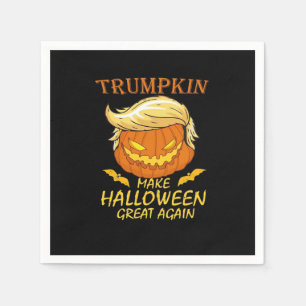 Trumpkin Make Halloween Great Again – Retro Pumpki Napkin