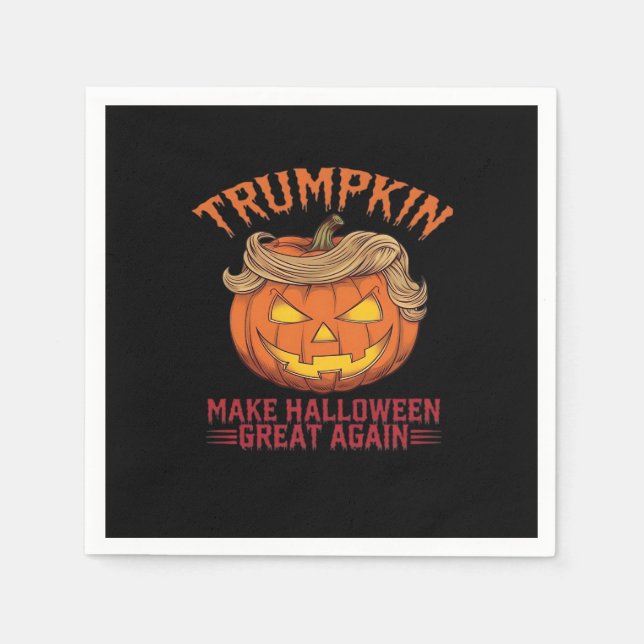 Trumpkin Make Halloween Great Again - Sarcastic Sa Napkin (Front)