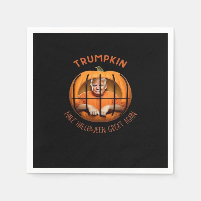 Trumpkin Make Halloween Great Again – Sloth Mask  Napkin (Front)