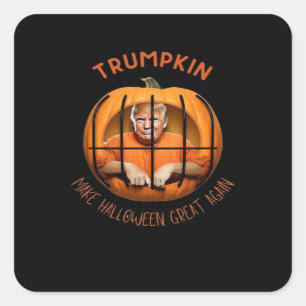 Trumpkin Make Halloween Great Again – Sloth Mask Square Sticker