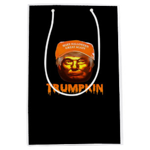 Trumpkin Make Halloween Great Again Sloth Medium Gift Bag